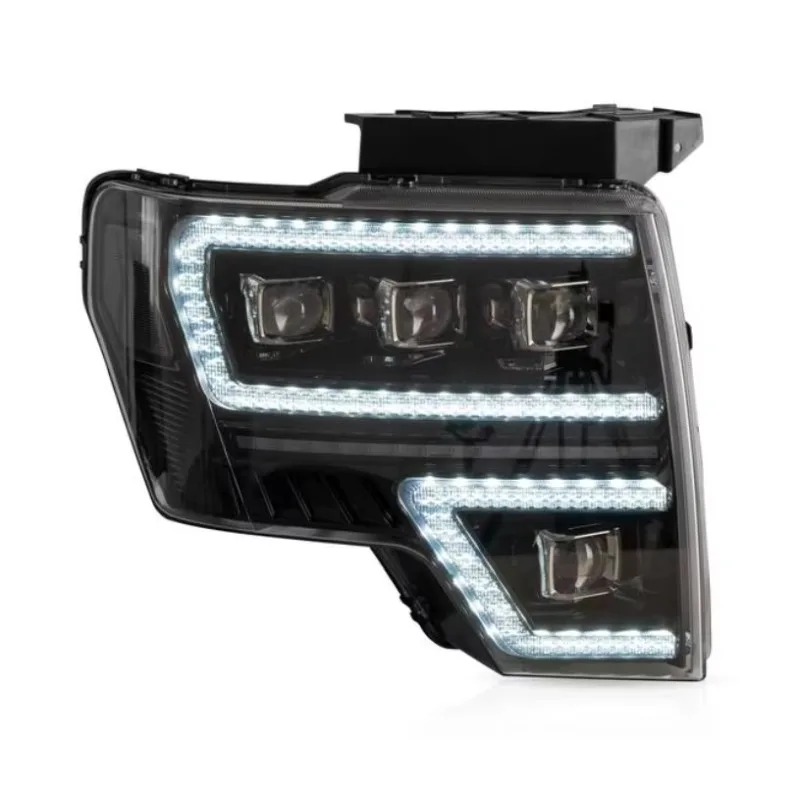 Car LED Lights Front Lamps Headlights Assembly for  F150 2009-2014 DRL Start-up Animation Running Light